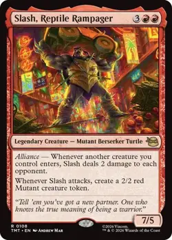 Slash, Reptile Rampager 108 MTG NM - Teenage Mutant Ninja Turtles - Image 1