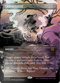 Light Play x 1 Thoughtseize - Textured Foil Outlaws of Thunder Junction: Breakin - Image 1