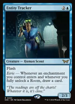 Light Play x 1 Entity Tracker (0053) - Foil - Promo Pack Duskmourn: House of Hor - Image 1