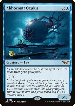 Light Play x 1 Abhorrent Oculus - Foil - Prerelease Promo Duskmourn: House of Ho - Image 1