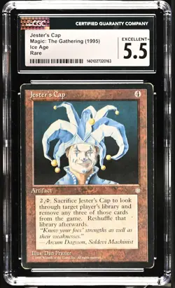 JESTER'S CAP Ice Age Rare CGC 5.5 MTG [Nostalgium] - Image 1