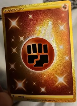 Fighting Energy - 233/198 - Pokemon Chilling Reign Sword & Shield Secret Rare NM - Image 3