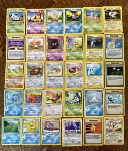 Vintage Pokemon Lot | 30 Cards| Commons/Uncommon | WOTC | Base,Fossil,Jungle - Image 1