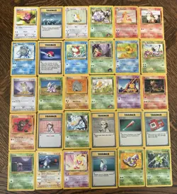 Lot of 30 Vintage Pokemon Cards English WOTC Non-Holo, LP-NM - Image 1