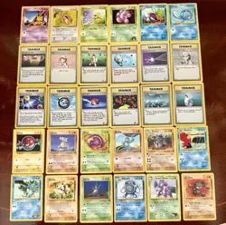Vintage Pokemon Lot | 30 Cards| Commons/Uncommon WOTC Base,Fossil,Jungle MP-NM - Image 1
