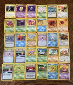 Lot of 30 Vintage Pokemon Cards English WOTC Non-Holo LP-NM - Image 1
