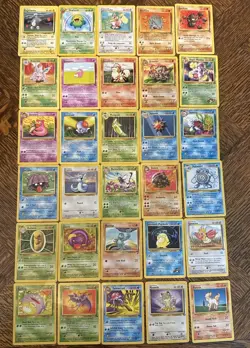 Lot of 30 Vintage Pokemon Cards English WOTC Non-Holo - Image 1