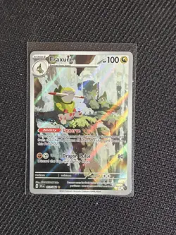 Pokemon Fraxure 077/064 Shrouded Fable Full Art Illustration Rare - Image 1