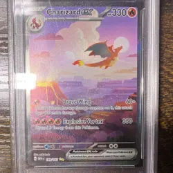 Pokemon TCG Charizard ex Special Illustration Rare Holo PSA 9 199/165 2023 - Image 3