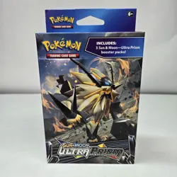EMPTY MINT Pokemon TCG Ultra Prism 3 Booster Pack Hanger Box Blister - Image 1