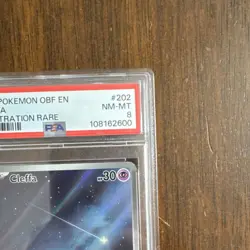 Pokemon TCG Cleffa 202/197 SV03 Obsidian Flames Illustration Rare Holo PSA 8 - Image 4