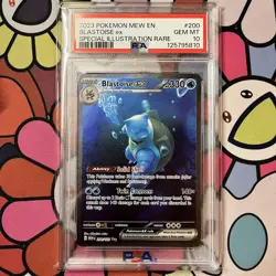 2023 POKEMON MEW EN-151 SPECIAL ILLUSTRATION RARE #200 BLASTOISE EX PSA 10 - Image 1