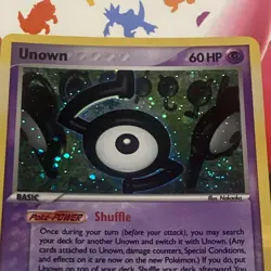 Pokemon TCG Unown S EX Unseen Forces S /28 Holo Holo Rare - Image 3