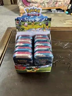 Pokemon Tcg Ascended Heroes Mini Tins Display Box Of 10 Tins All New & Sealed! - Image 1