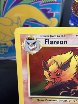 Pokemon Flareon 3/64 Jungle Holo Rare English 1999 WOTC 💎 vintage - Image 3