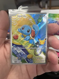 First Partner Illustration Squirtle Promo Full Art Holo 037 Pokemon TCG - Image 1