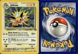 JOLTEON 4/64 HOLO RARE JUNGLE POKEMON UNLIMITED HOLO HP - Image 1