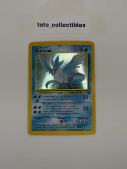 Pokemon TCG Articuno Fossil 2/62 Holo Rare 1999 Wizard Unlimited MP - Image 1