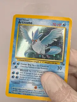 Pokemon TCG Articuno Fossil 2/62 Holo Rare 1999 Wizard Unlimited MP - Image 4