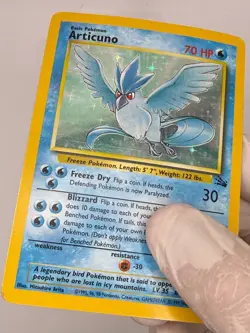 Pokemon TCG Articuno Fossil 2/62 Holo Rare 1999 Wizard Unlimited MP - Image 5