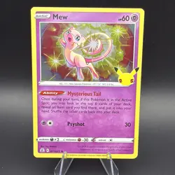 Pokemon TCG Mew 011/025 Holo Celebrations 25th Anniversary - Image 1