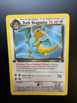 2000 Pokemon Rocket 1st Edition: #22 Dark Dragonite Non Holo - Image 1