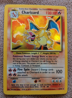 Pokemon Charizard 004/102 Base Set Holo Unlimited - Image 1