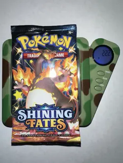 22.2g HEAVY! Pokemon 2021 SHINING FATES BOOSTER PACK Factory Sealed Charizard! - Image 1