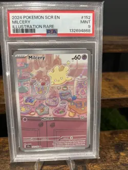 Milcery 152/142 PSA 9 Stellar Crown Illustration Rare Pokemon TCG English IR - Image 1