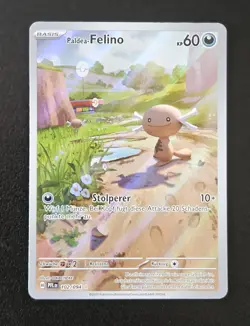 Pokemon Paldea-Felino 102/094 Illustration Rare Fatale Flammen Deutsch NM #4 - Image 1