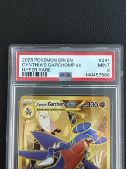 Pokemon Cynthia's Garchomp ex Hyper Rare Sv10 Destined Rivals Holo PSA 9 241/182 - Image 3