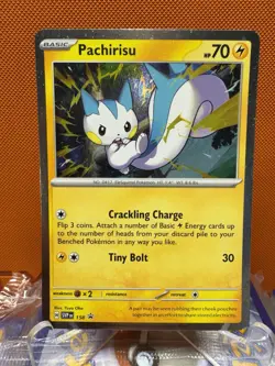 Pokemon Black Star Promo Pachirisu SVP 158 Cosmos Holo NM 2243 - Image 1