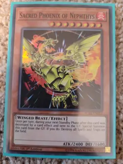 Yu-Gi-Oh! TCG Sacred Phoenix of Nephthys Yu-Gi-Oh! Advent Calendar AC18-EN013 NM - Image 1