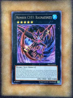 Yugioh Number C103: Ragnafinity PRIO-EN043 Rare NM - Image 1