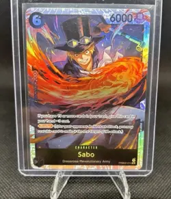 Namco One Piece CCG Sabo PRB02-014 Premium Booster Foil Super Rare 6000 Power - Image 1
