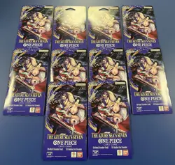 One Piece TCG The Azure Sea’s Seven OP-14 Sleeved Booster Pack Lot Of 10 Sealed - Image 1