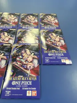 One Piece TCG The Azure Sea’s Seven OP-14 Sleeved Booster Pack Lot Of 10 Sealed - Image 3