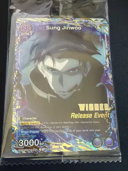 Union Arena Solo Leveling Sung Jinwoo Winner Promo Release Event Card - Image 1