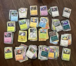 1000 Pokemon Cards C/U Lot Collection English No Trainer/Basic Energy - Image 1