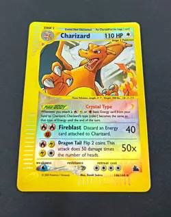 Charizard 146/144 Skyridge 2003 Rare Reverse Holo Pokemon Card Near Mint - Image 1