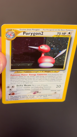Porygon2 12/64 Neo Revelation Holo Rare WotC 2000 Vintage Pokemon TCG Card NM - Image 2
