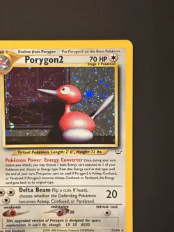 Porygon2 12/64 Neo Revelation Holo Rare WotC 2000 Vintage Pokemon TCG Card NM - Image 3
