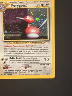 Porygon2 12/64 Neo Revelation Holo Rare WotC 2000 Vintage Pokemon TCG Card NM - Image 4
