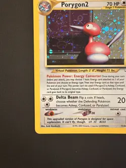 Porygon2 12/64 Neo Revelation Holo Rare WotC 2000 Vintage Pokemon TCG Card NM - Image 5