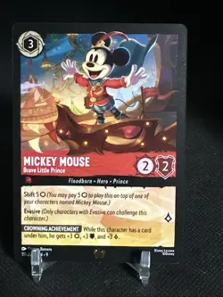 Mickey Mouse-Brave Little Prince EN 111/204 Fabled Legendary Card Disney Lorcana - Image 1