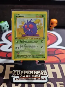 Pokemon TCG Venonat Jungle Card 63/64 1st Edition Common - Image 1