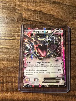 Pokemon TCG Rayquaza EX XY69 Shiny Black Star Promo Holo Rare Card - Image 1