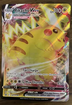 JUMBO Pikachu VMAX Oversized Card SWSH286 Crown Zenith Promo Pokemon PACK FRESH - Image 1