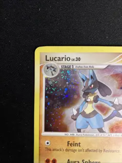 Pokemon TCG Lucario Diamond Pearl Holo Card 6/130 Rare - Image 2