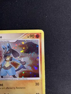 Pokemon TCG Lucario Diamond Pearl Holo Card 6/130 Rare - Image 3